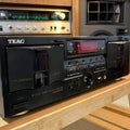 TEAC W-760R Double Cassette Deck | Right Deck Working | Left Not | AS-IS