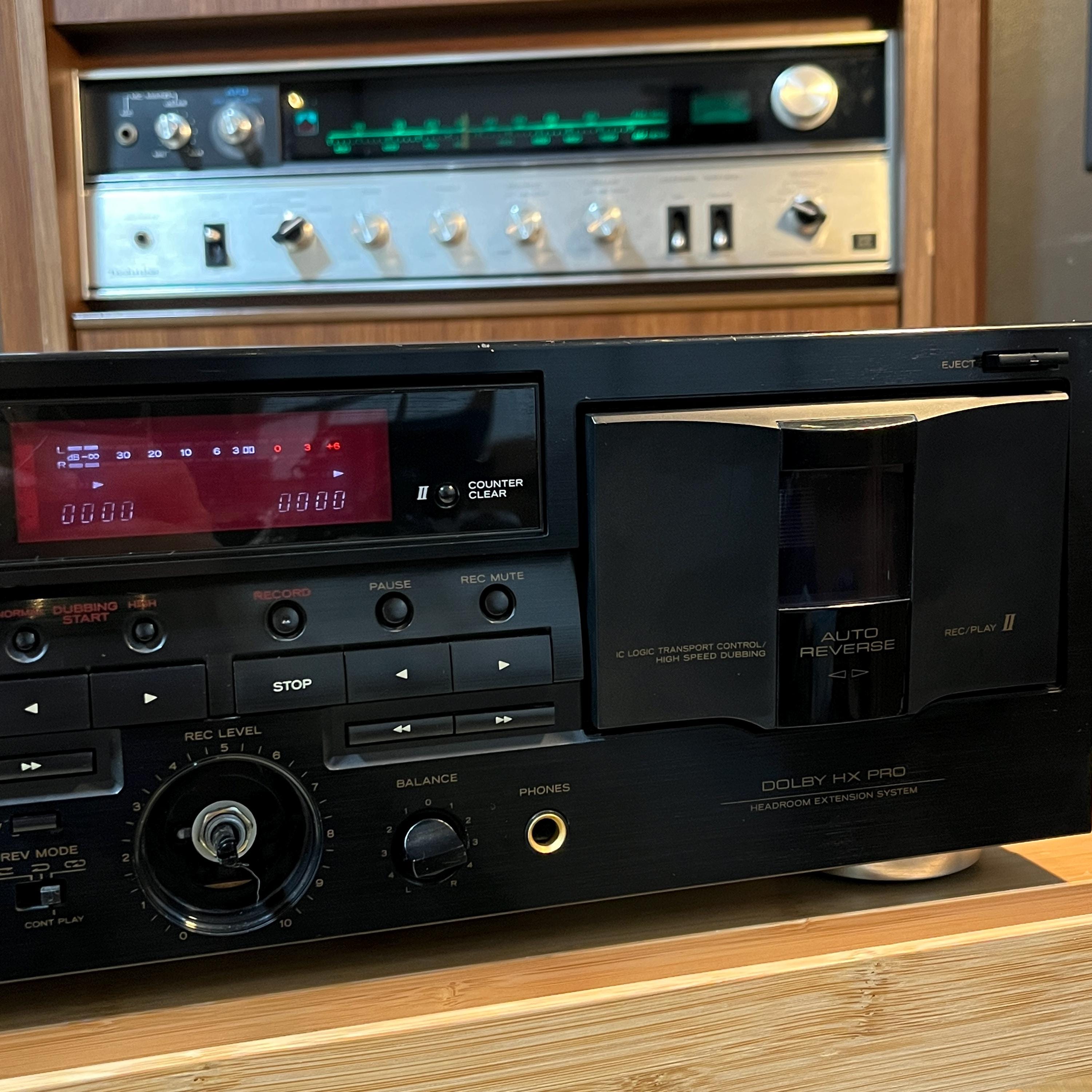 TEAC W-760R Double Cassette Deck | Right Deck Working | Left Not | AS-IS