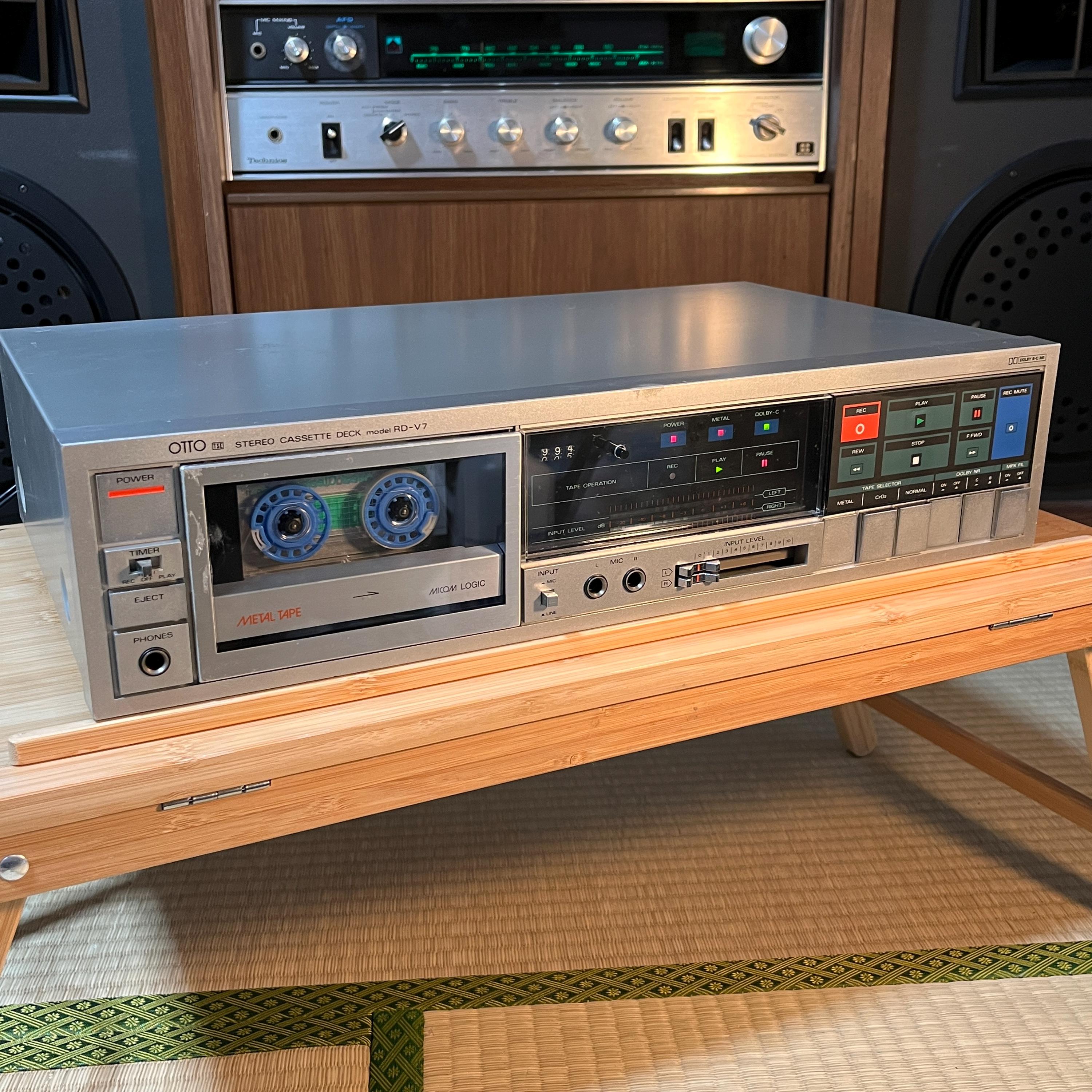 OTTO RD-V7 Cassette Deck | Vintage Sanyo HiFi Tape Deck | Retro Design | Working Condition