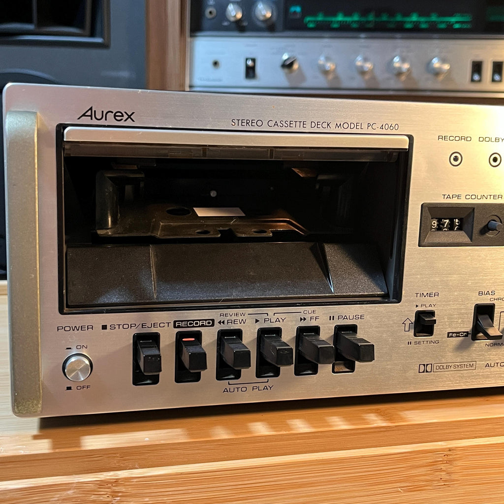 Aurex PC-4060 Cassette Deck | Vintage 1976 Toshiba HiFi | For Repair