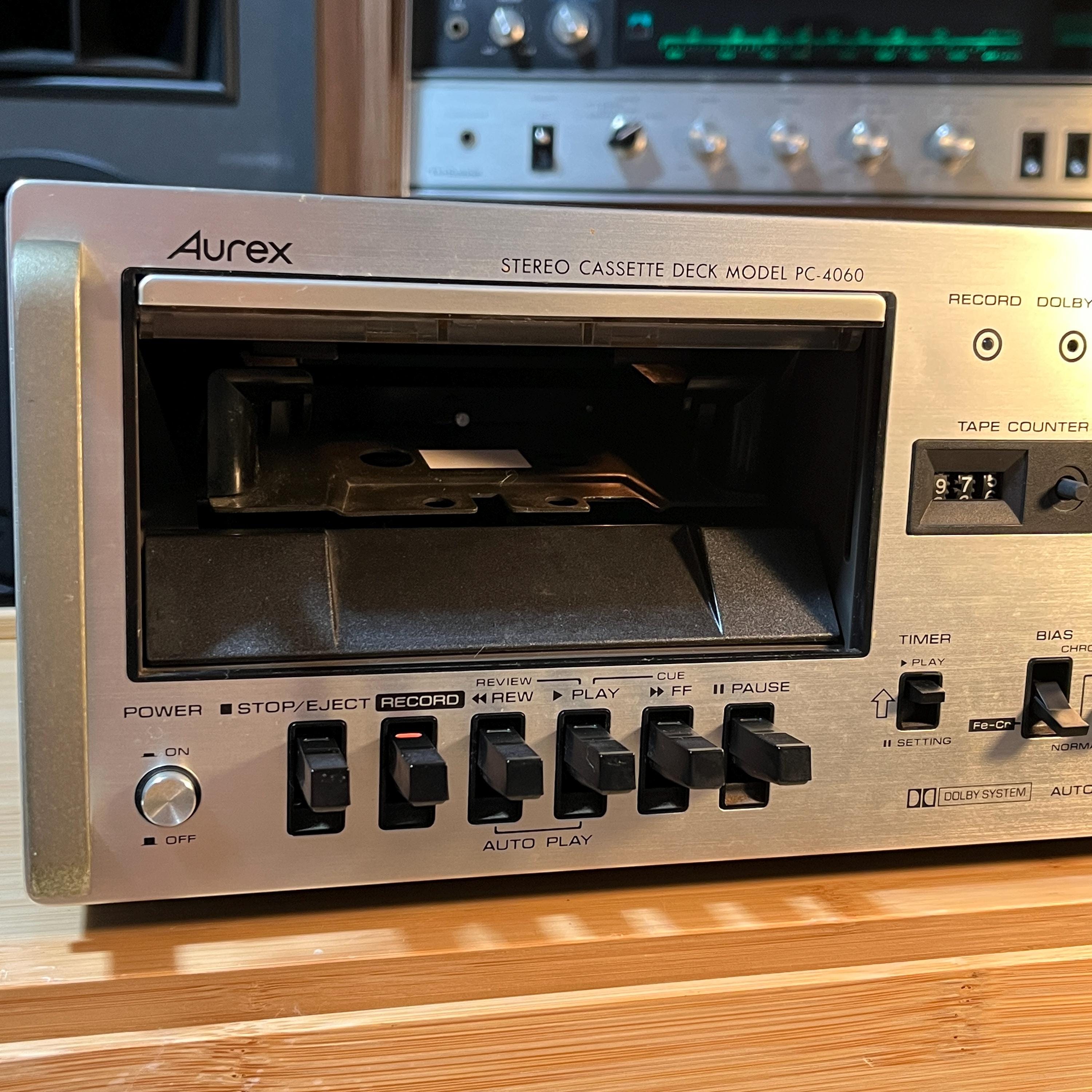 Aurex PC-4060 Cassette Deck | Vintage 1976 Toshiba HiFi | For Repair