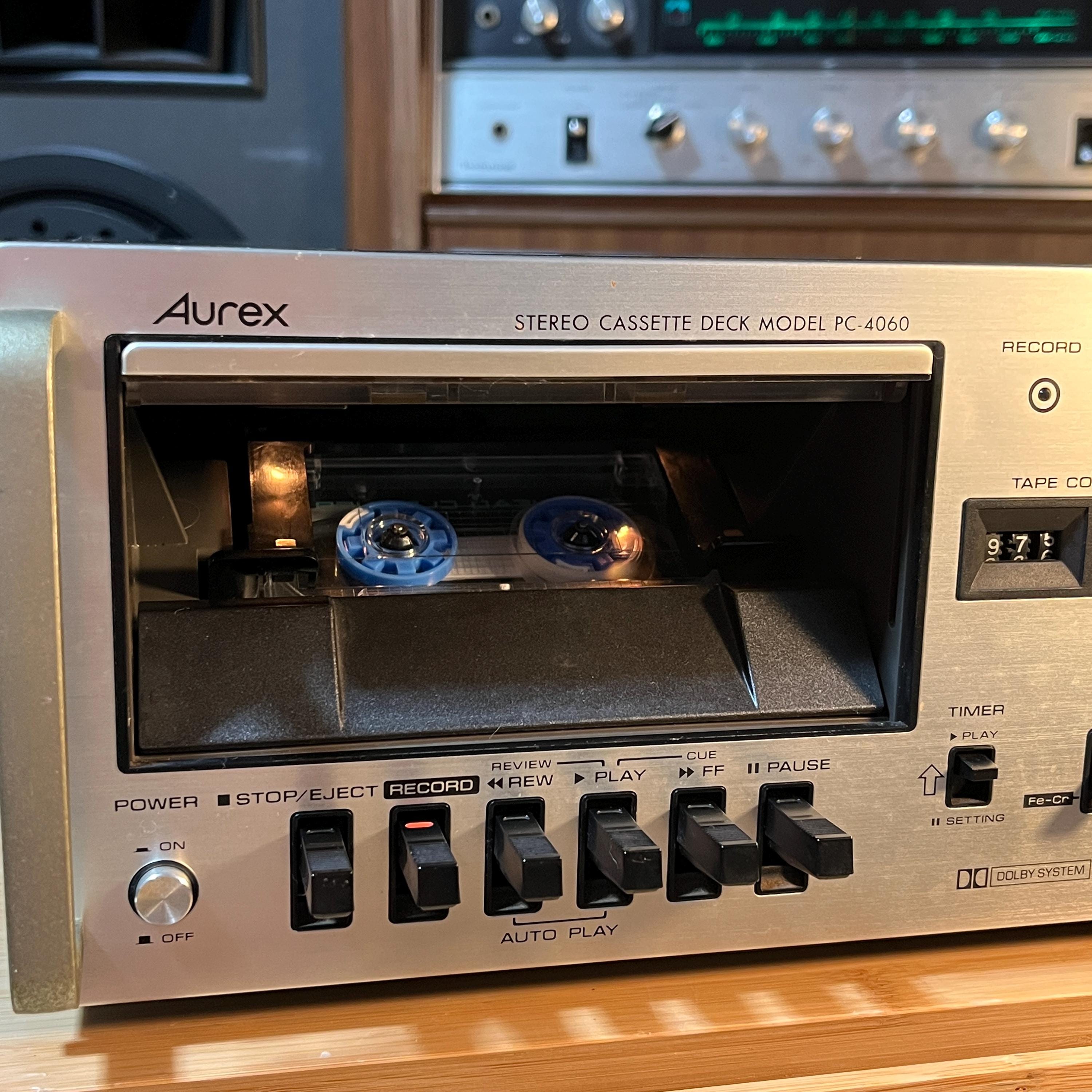 Aurex PC-4060 Cassette Deck | Vintage 1976 Toshiba HiFi | For Repair