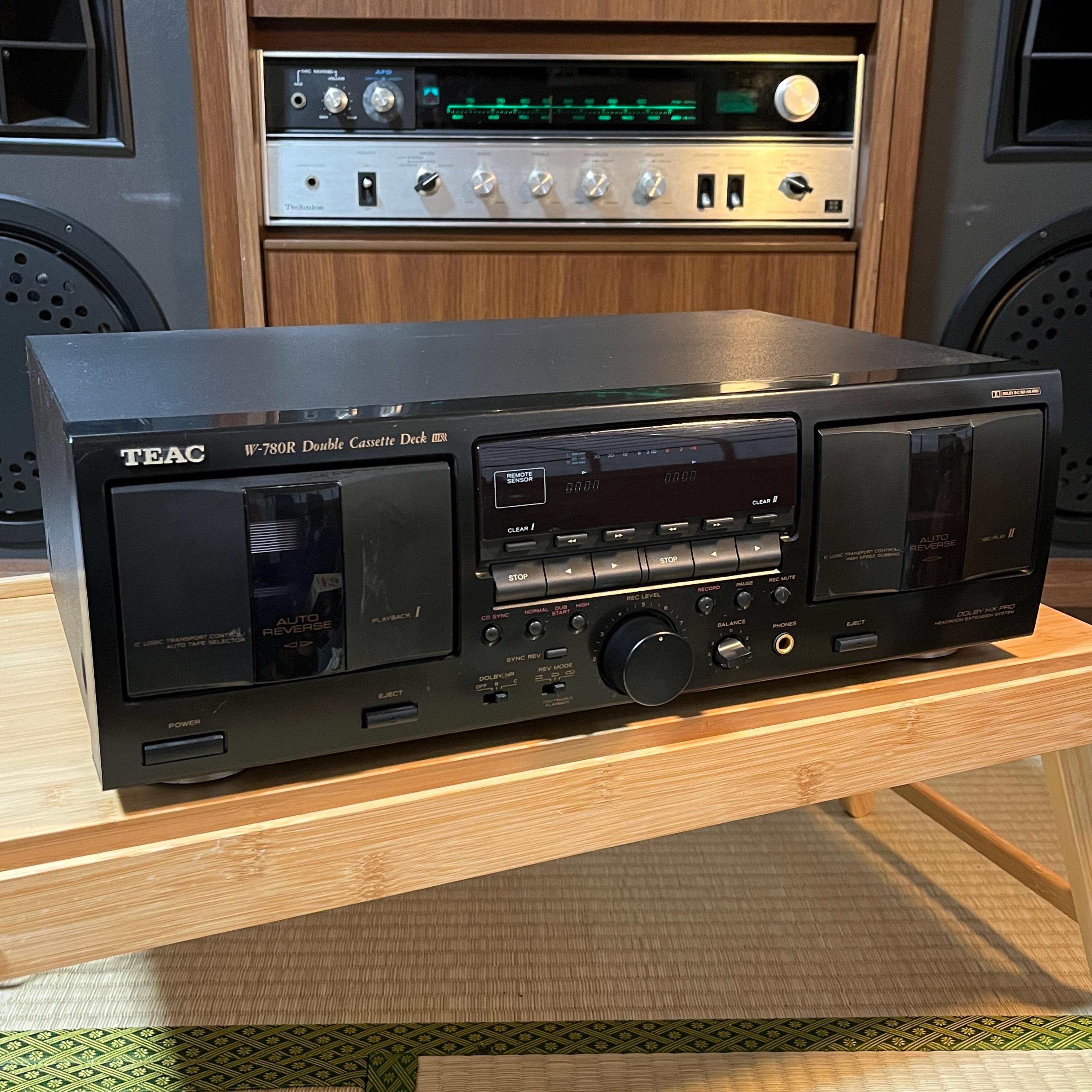 TEAC W-780R Double Cassette Deck | Auto Reverse | Dolby B/C HX Pro | Working