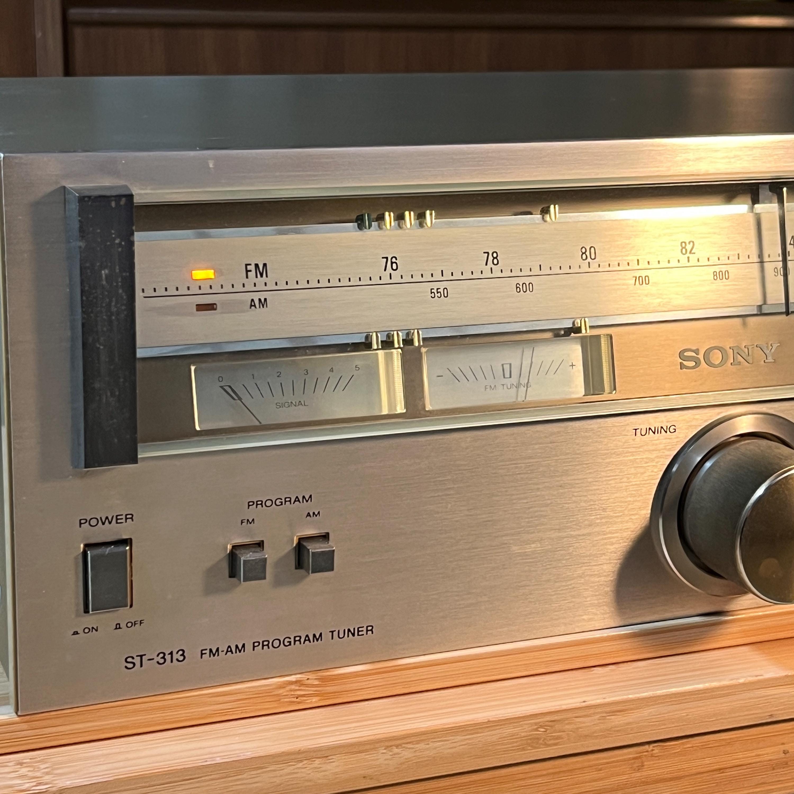 Vintage Sony ST-313 AM/FM Stereo Tuner – Fully Working – Japanese Model 100V