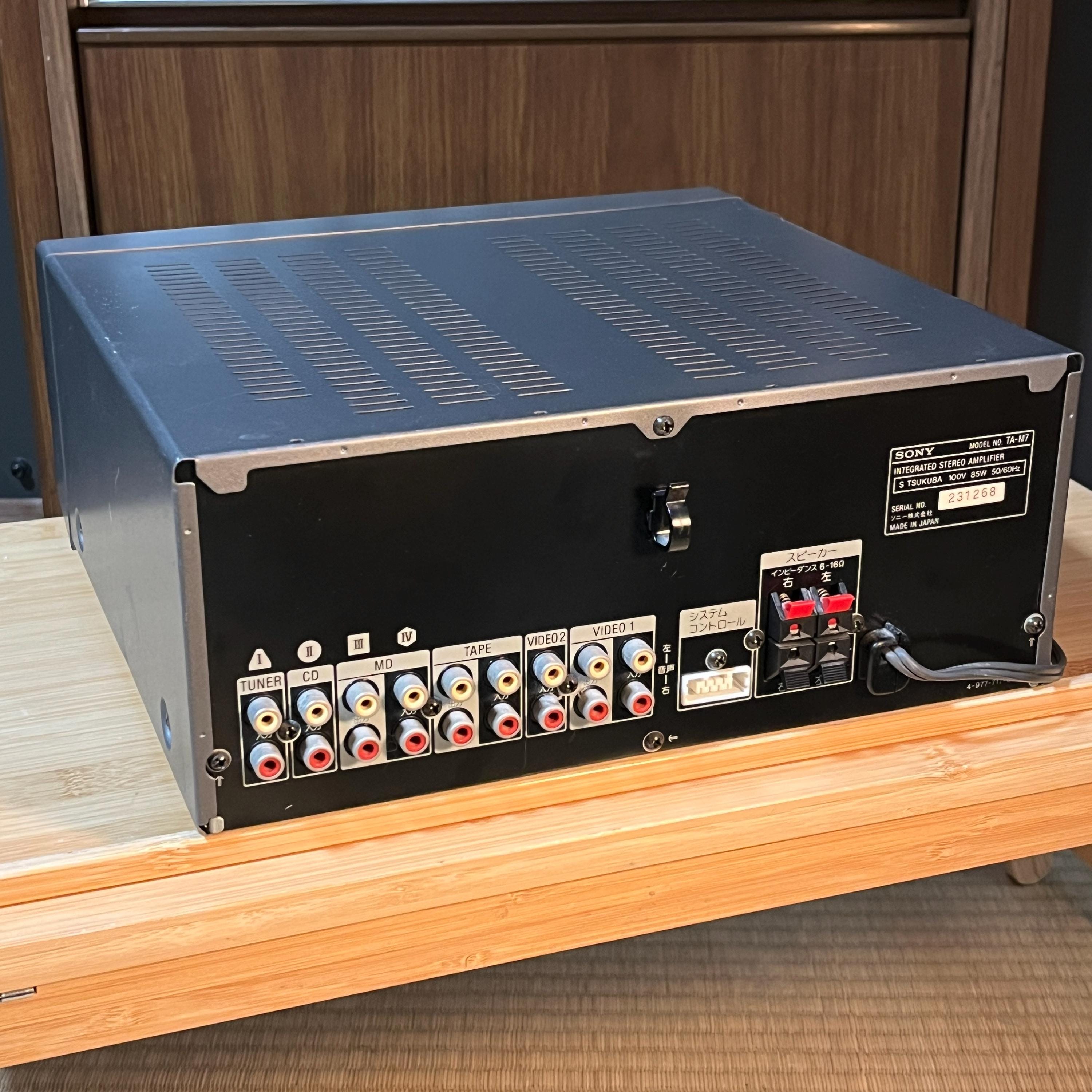 Vintage Sony TA‑M7 (DHC‑MD7) Pure Direct Stereo Pre‑Main Amplifier, Tested – Ready