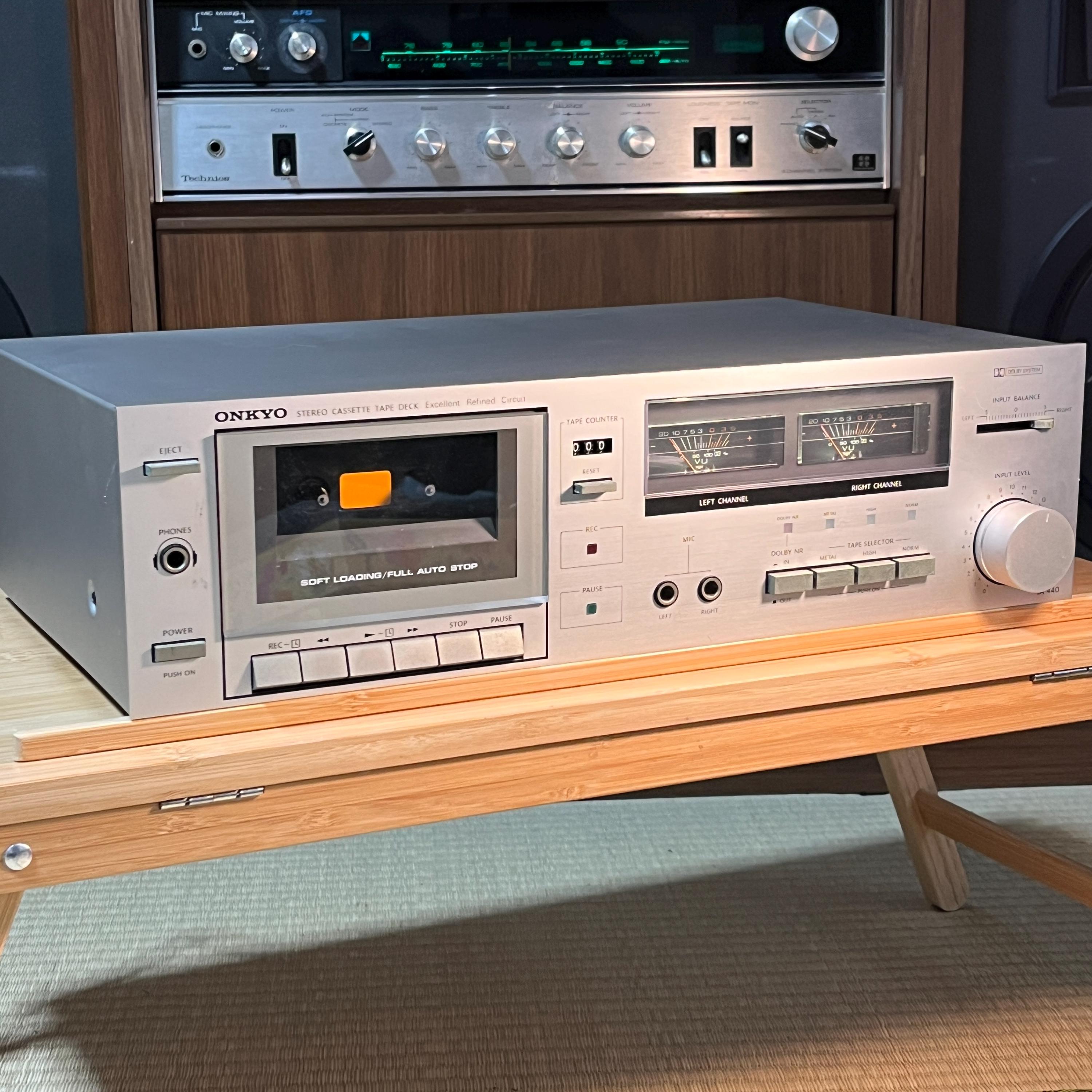 Onkyo TA-440 Cassette Deck | Powers On | Needs Belt Replacement | AS-IS