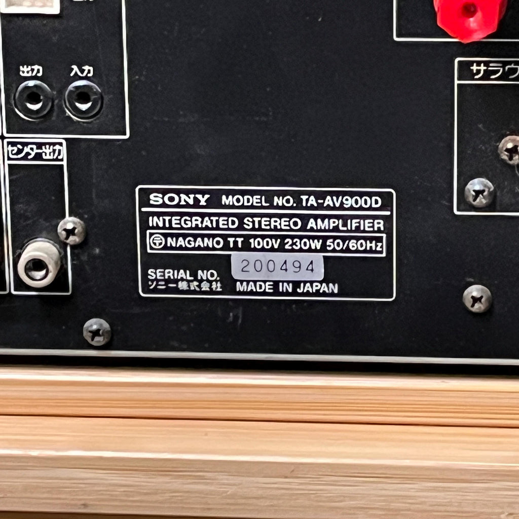 Sony TA-AV900D Digital AV Amplifier | Vintage Surround Receiver | Rare High-End Japanese Model | Working