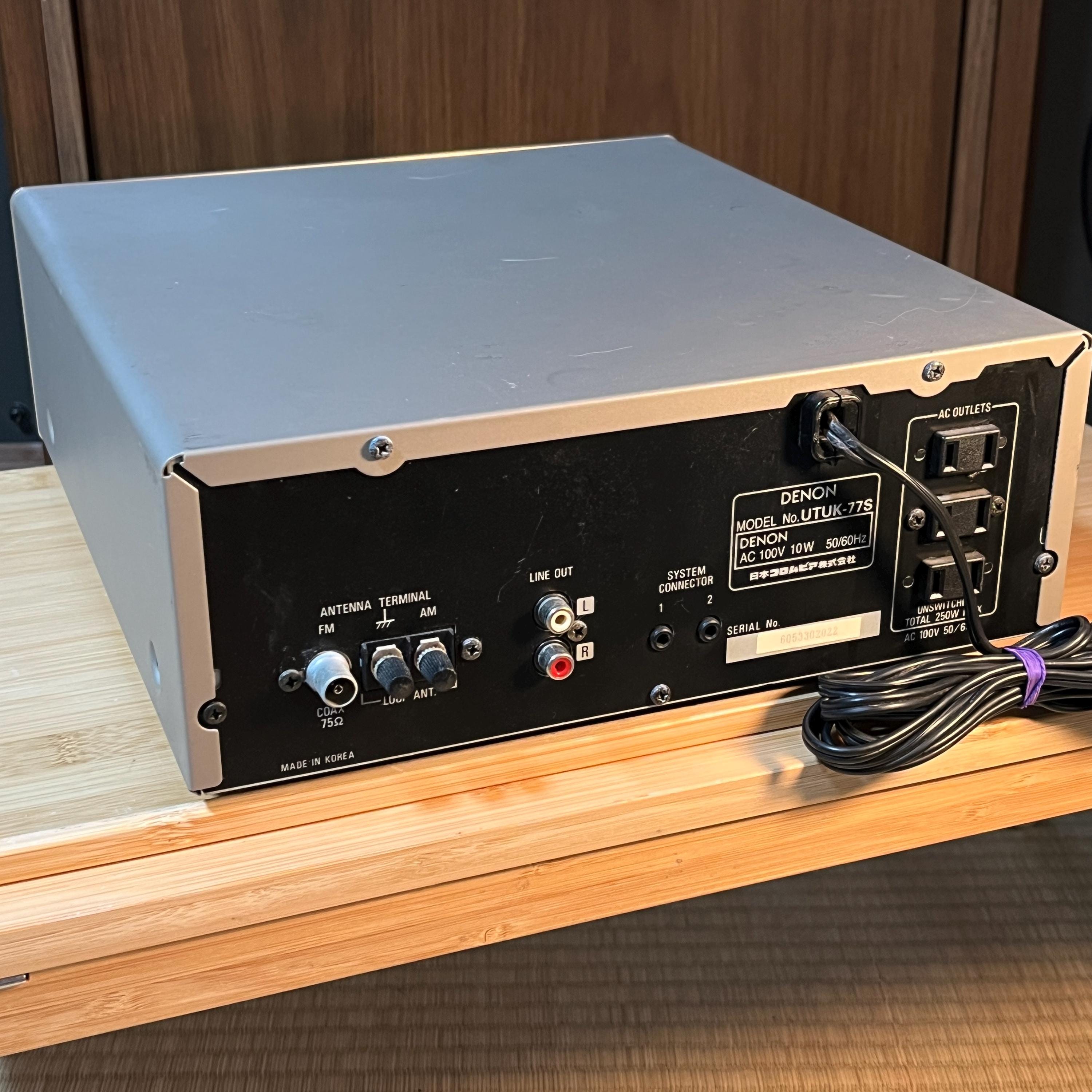 Denon UTUK-77S AM/FM Tuner Unit — 77S Series Hi-Fi Component (Tested, Working)