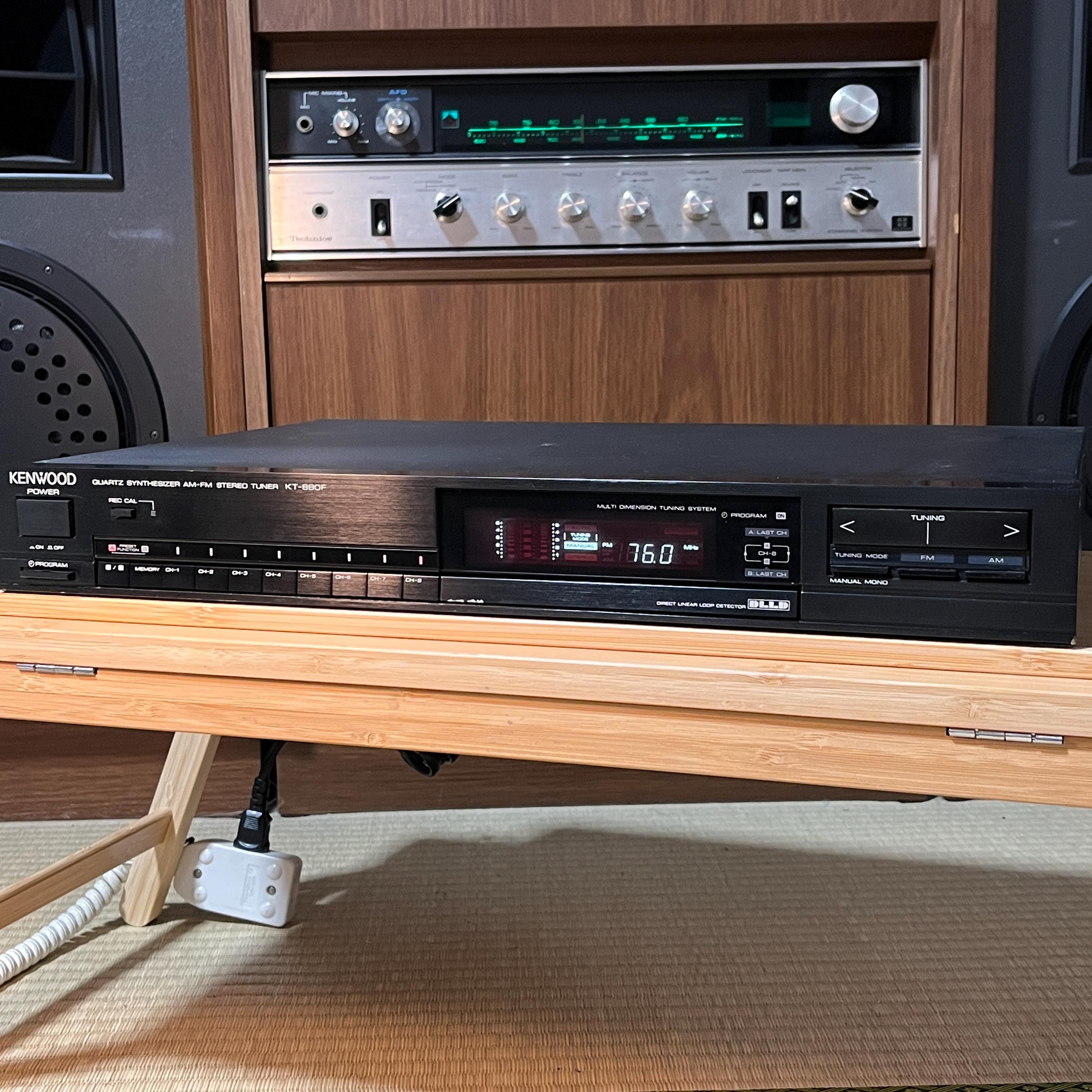 Kenwood KT-880 Quartz Synthesizer AM/FM Stereo Tuner | Vintage HiFi Radio | Tested Working