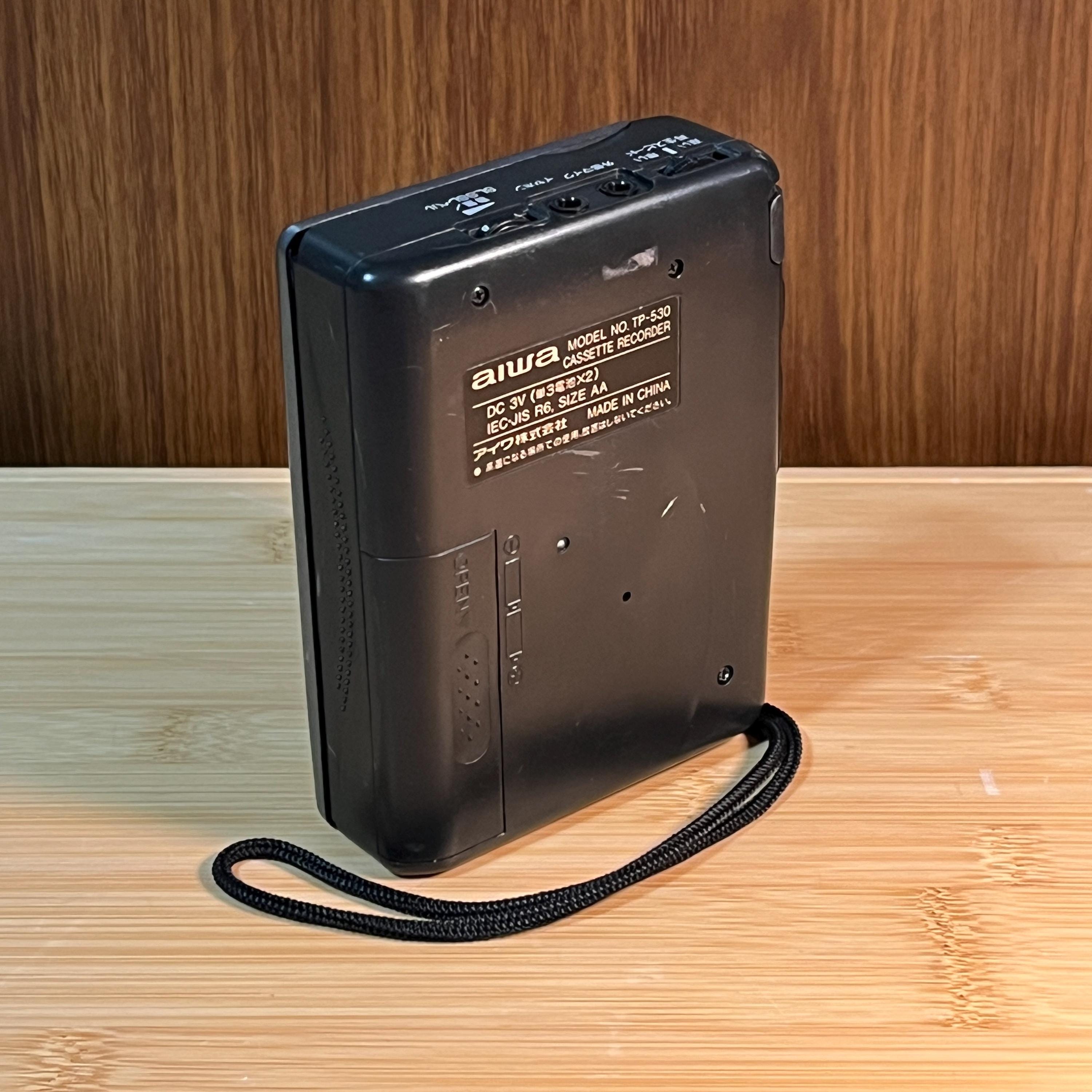 AIWA TP-530 Portable Cassette Recorder – Vintage SLSS Voice Activated Tape Recorder, Fully Working