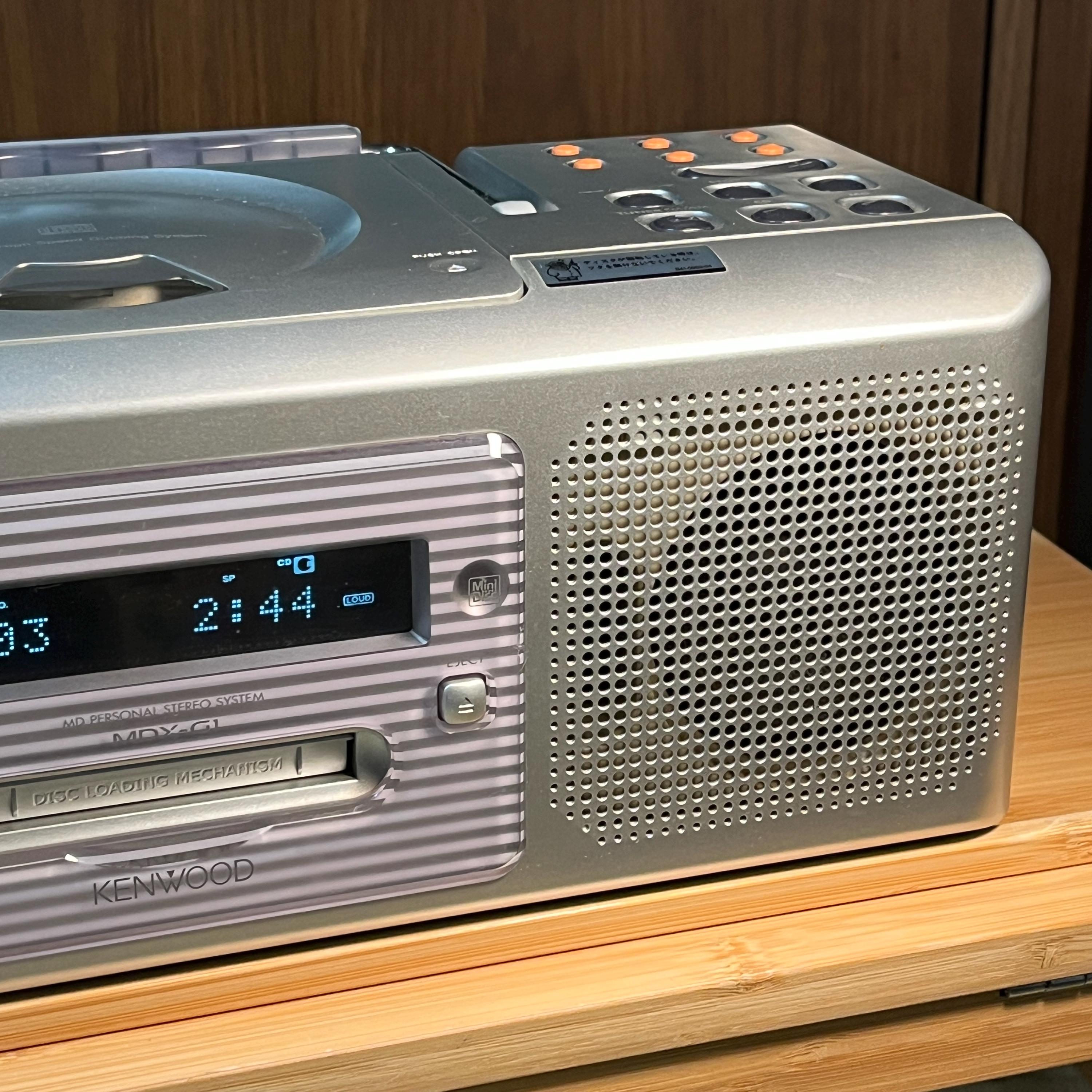 Kenwood Mdx-G1 CD/MD Micro Hi-Fi System | Remote & AM Antenna Included | Fully Working