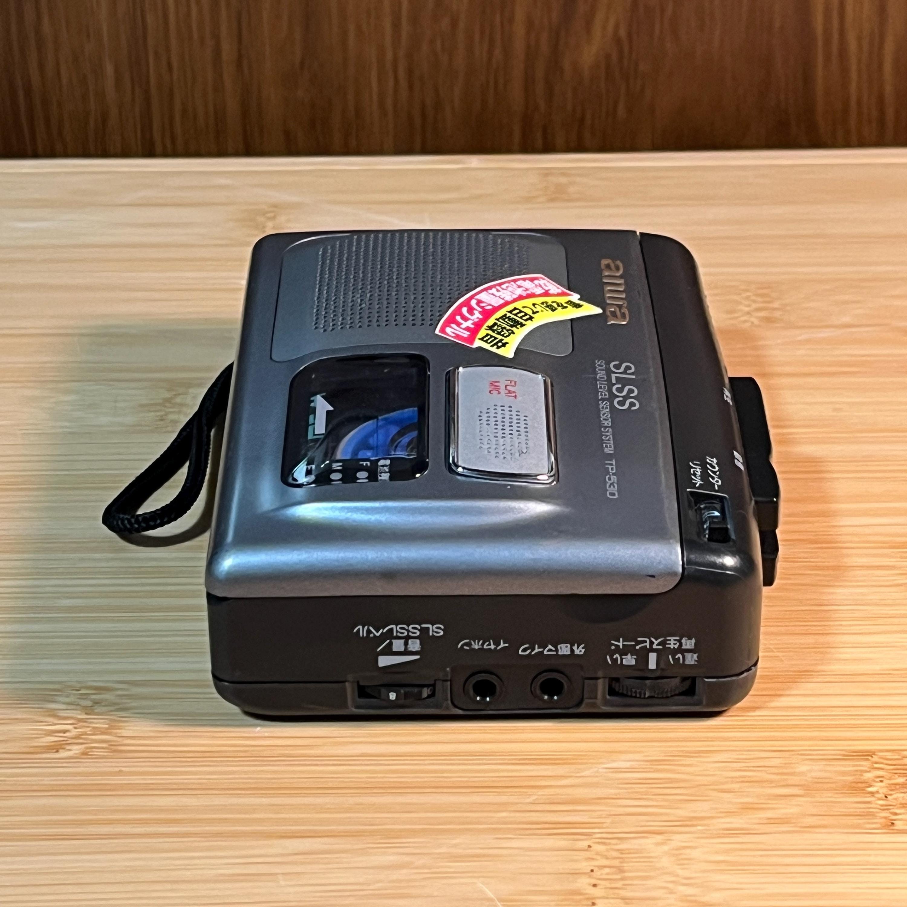 AIWA TP-530 Portable Cassette Recorder – Vintage SLSS Voice Activated Tape Recorder, Fully Working