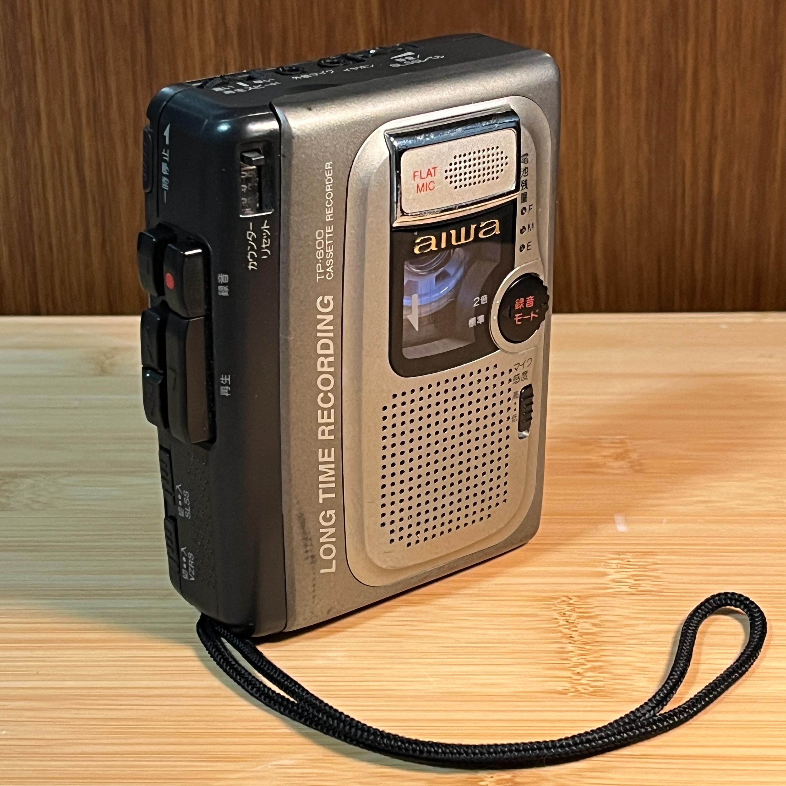 AIWA TP-600 Portable Cassette Recorder – Vintage Voice Recorder, Fully Working