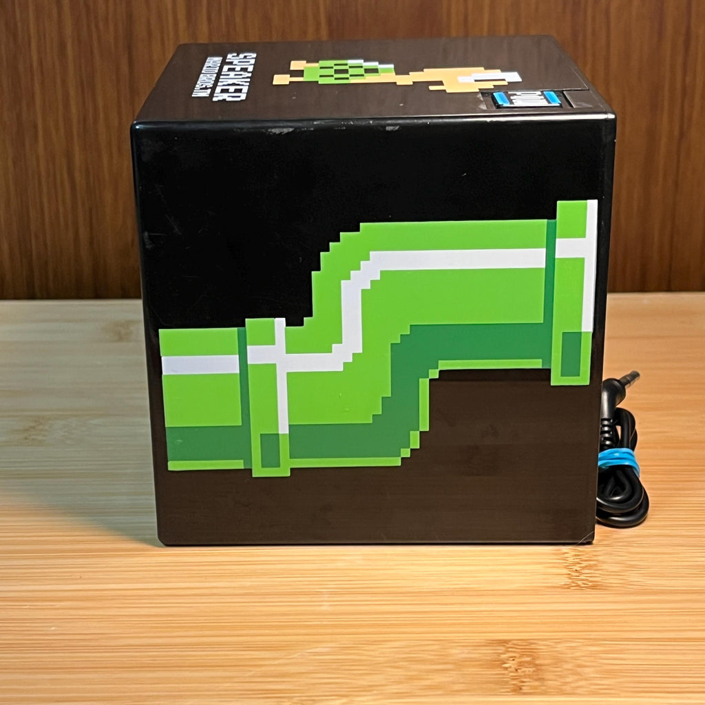 Vintage POW Block Speaker | 2005 Collectible Desktop Speaker | Retro Gaming Inspired Gadget