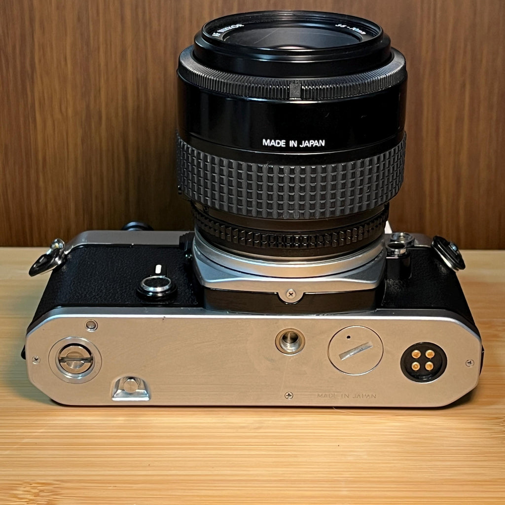 Nikon FE 35mm Film Camera | AF Nikkor 35-70mm Lens | Partial Shutter Issue | as-is