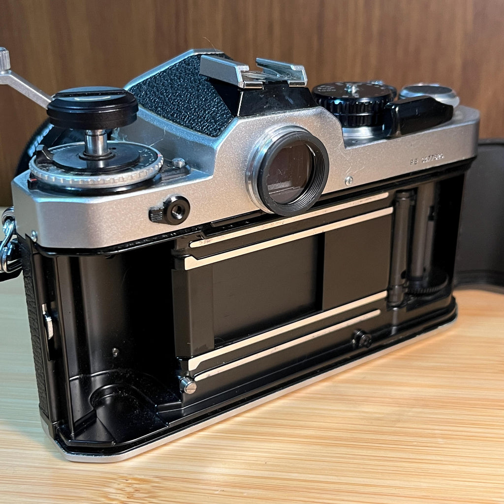 Nikon FE 35mm Film Camera | AF Nikkor 35-70mm Lens | Partial Shutter Issue | as-is