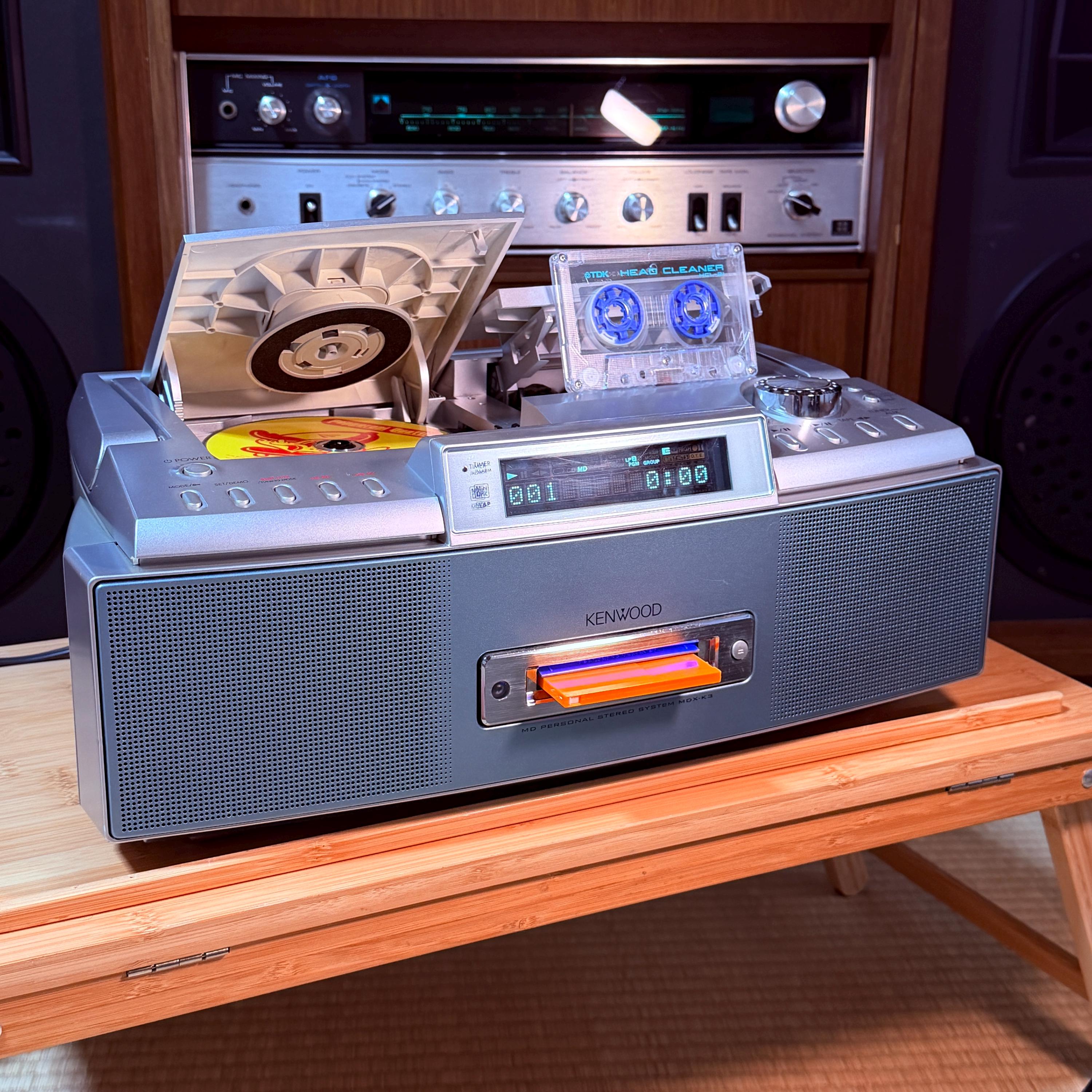 Kenwood MDX-K3 Personal Stereo System | CD & MiniDisc Recorder | Japanese Model