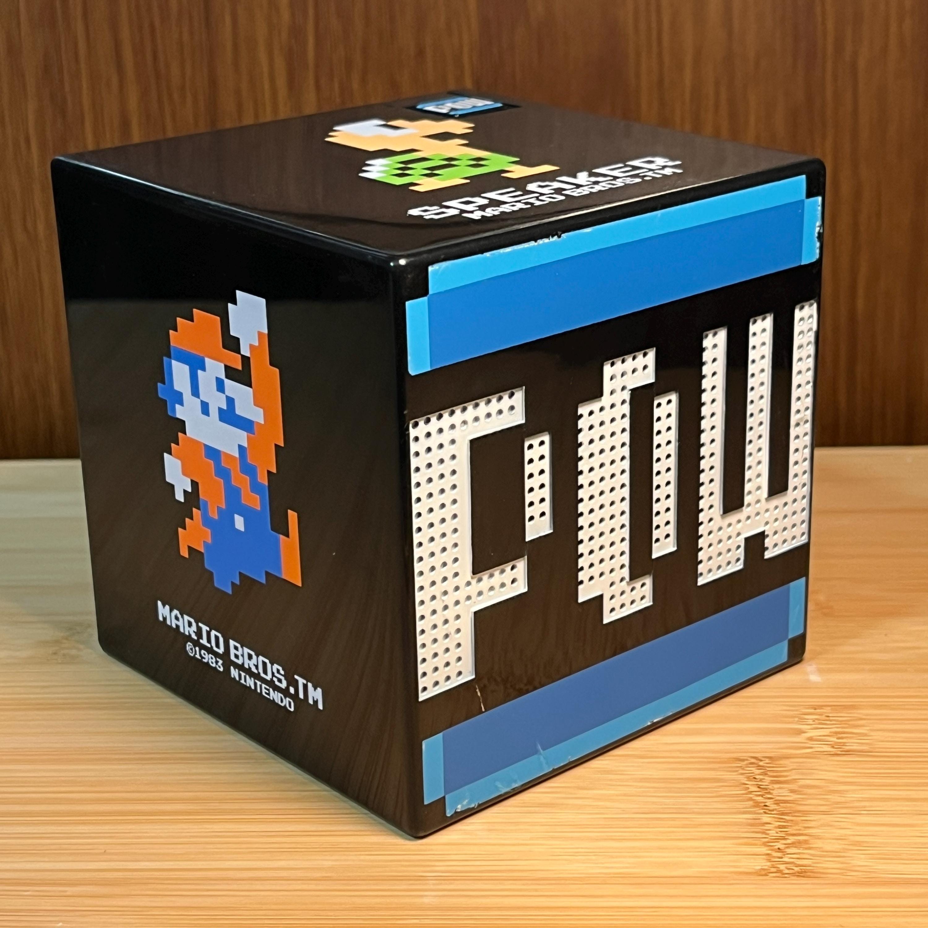 Vintage POW Block Speaker | 2005 Collectible Desktop Speaker | Retro Gaming Inspired Gadget
