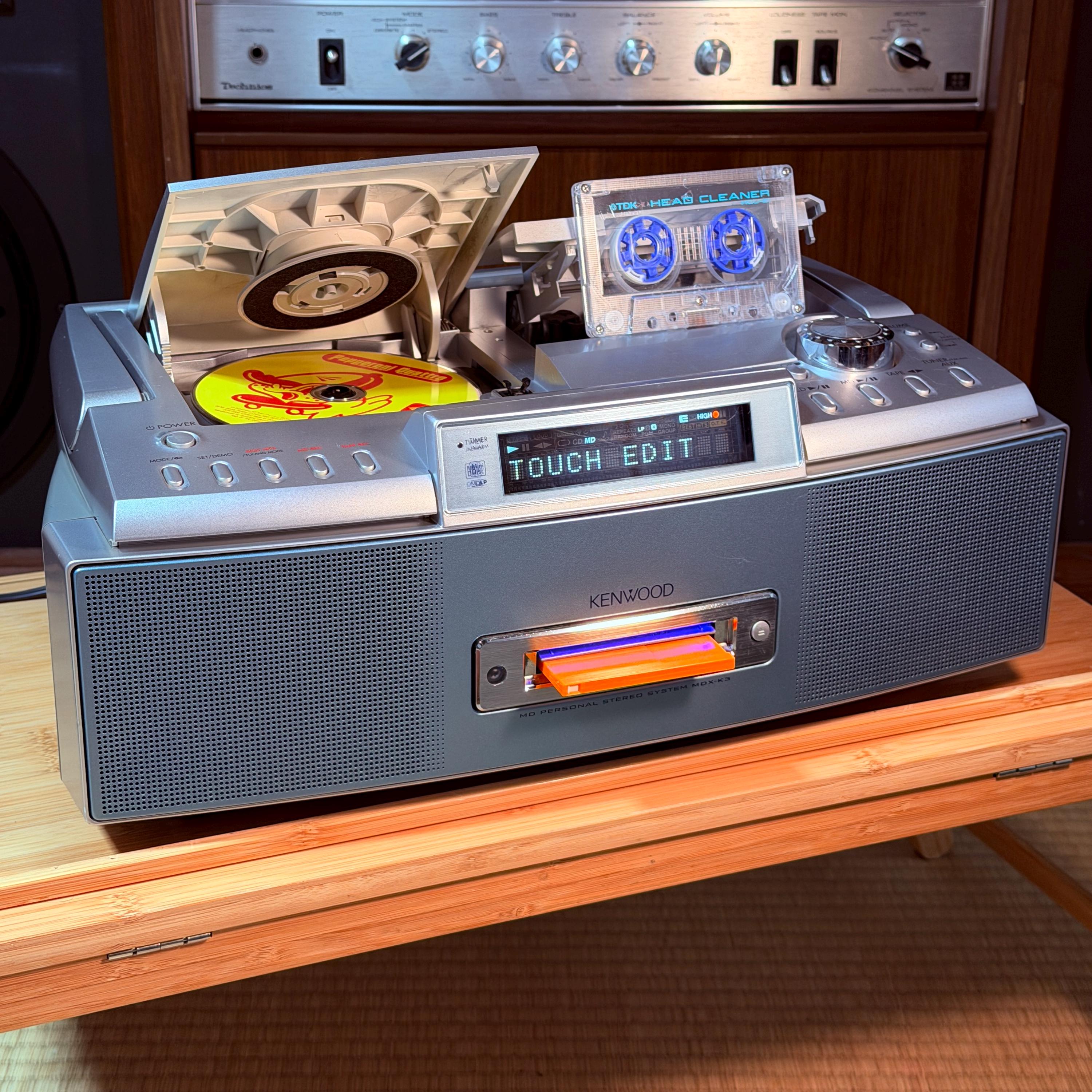 Kenwood MDX-K3 Personal Stereo System | CD & MiniDisc Recorder | Japanese Model
