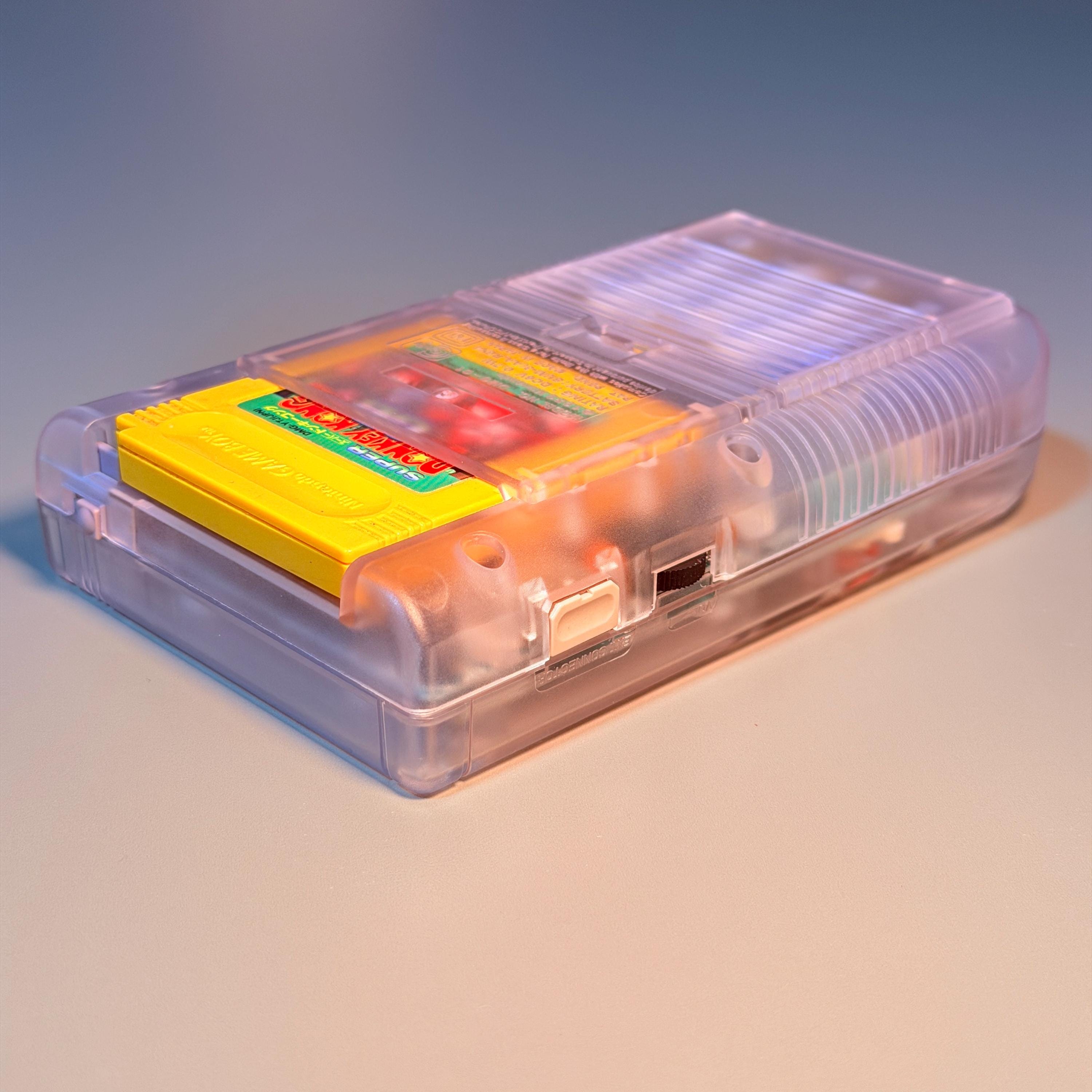 Original Game Boy IPS Console | Transparent Shell | 2.45" High-Brightness IPS | Modded