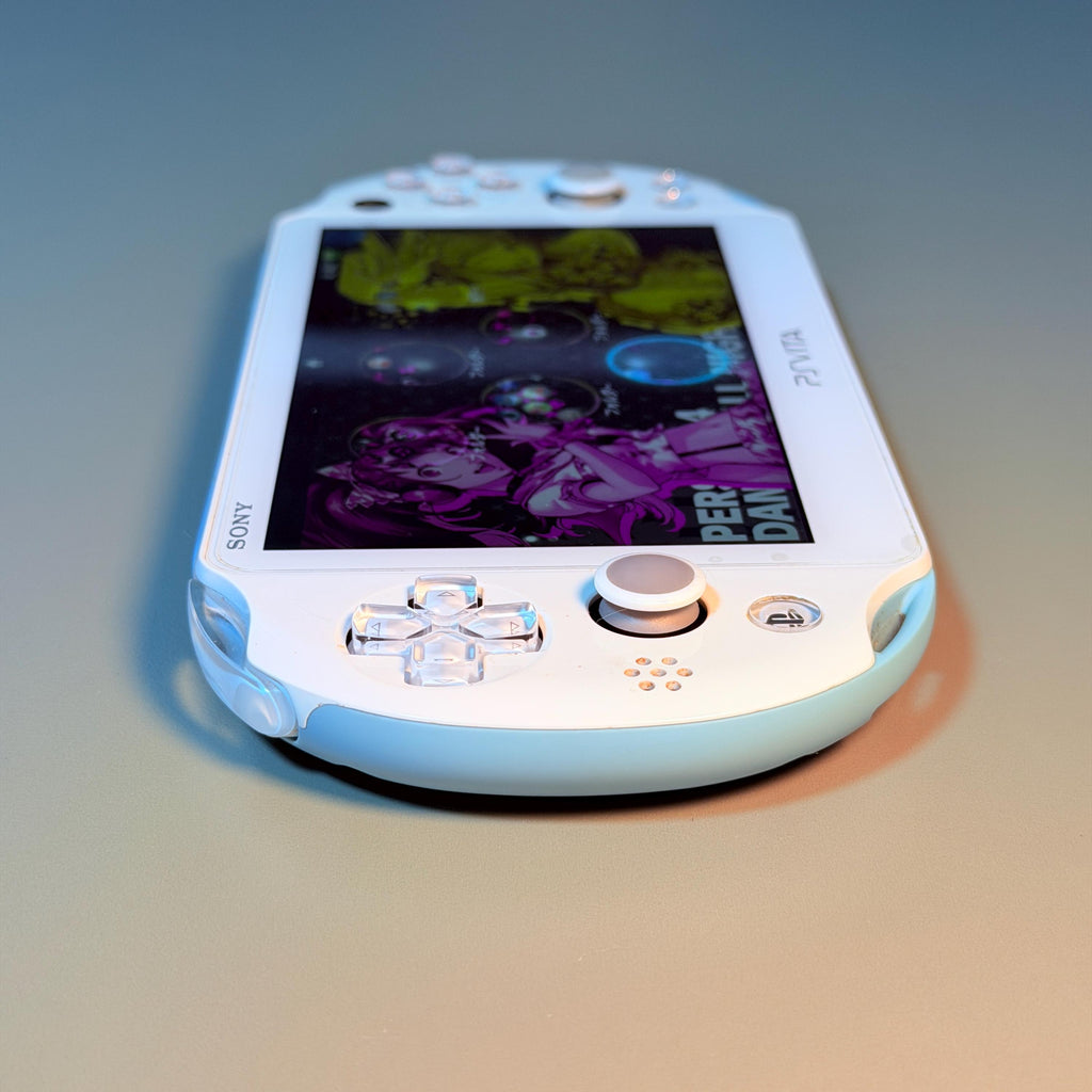 Vintage PS Vita 2000 Slim Console | Light Blue White | Japanese Model | Charger Included
