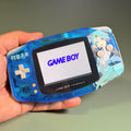 Game Boy Advance IPS Console | Transparent Blue Shell | High-Resolution IPS | Modded