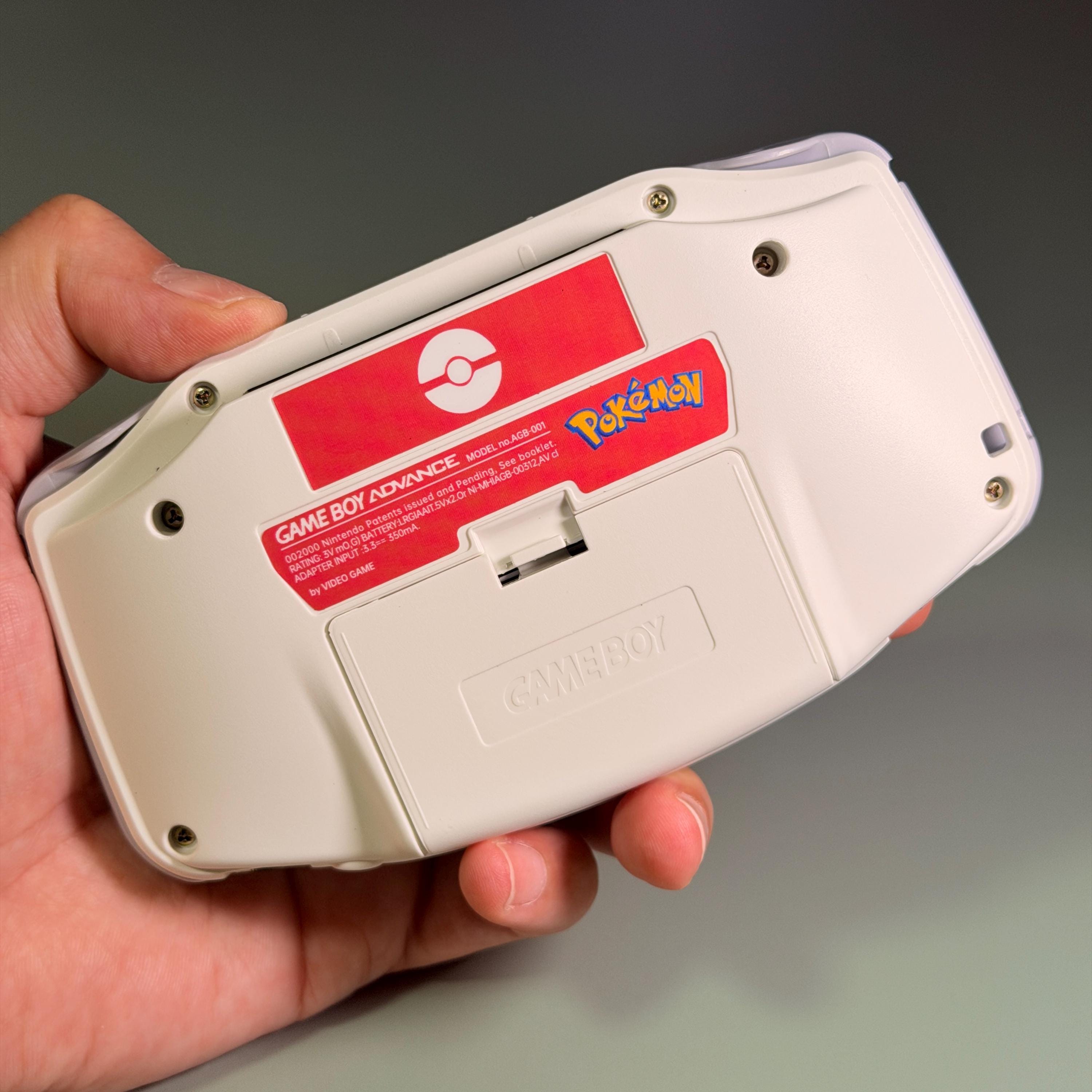 Game Boy Advance IPS Console | Red & White Shell | High-Resolution IPS | Modded