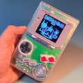 Original Game Boy IPS Console | Transparent Shell | 2.45" High-Brightness IPS | Modded