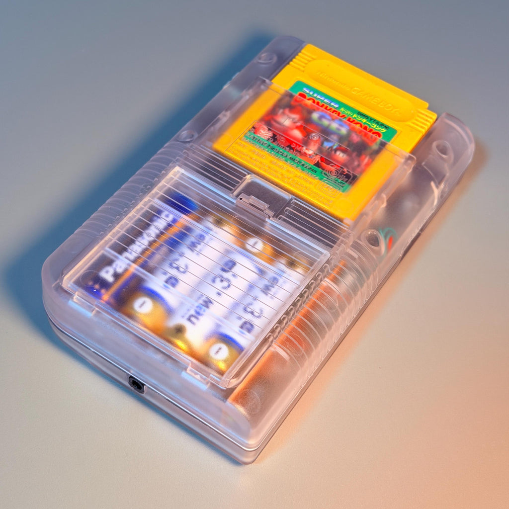 Original Game Boy IPS Console | Transparent Shell | 2.45" High-Brightness IPS | Modded