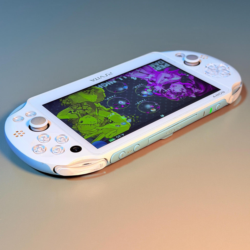 Vintage PS Vita 2000 Slim Console | Light Blue White | Japanese Model | Charger Included
