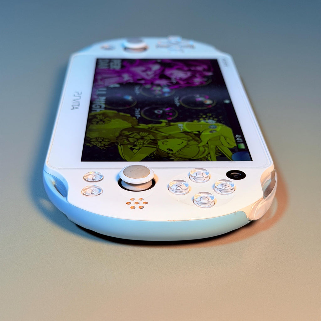 Vintage PS Vita 2000 Slim Console | Light Blue White | Japanese Model | Charger Included