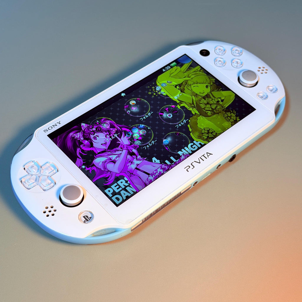 Vintage PS Vita 2000 Slim Console | Light Blue White | Japanese Model | Charger Included