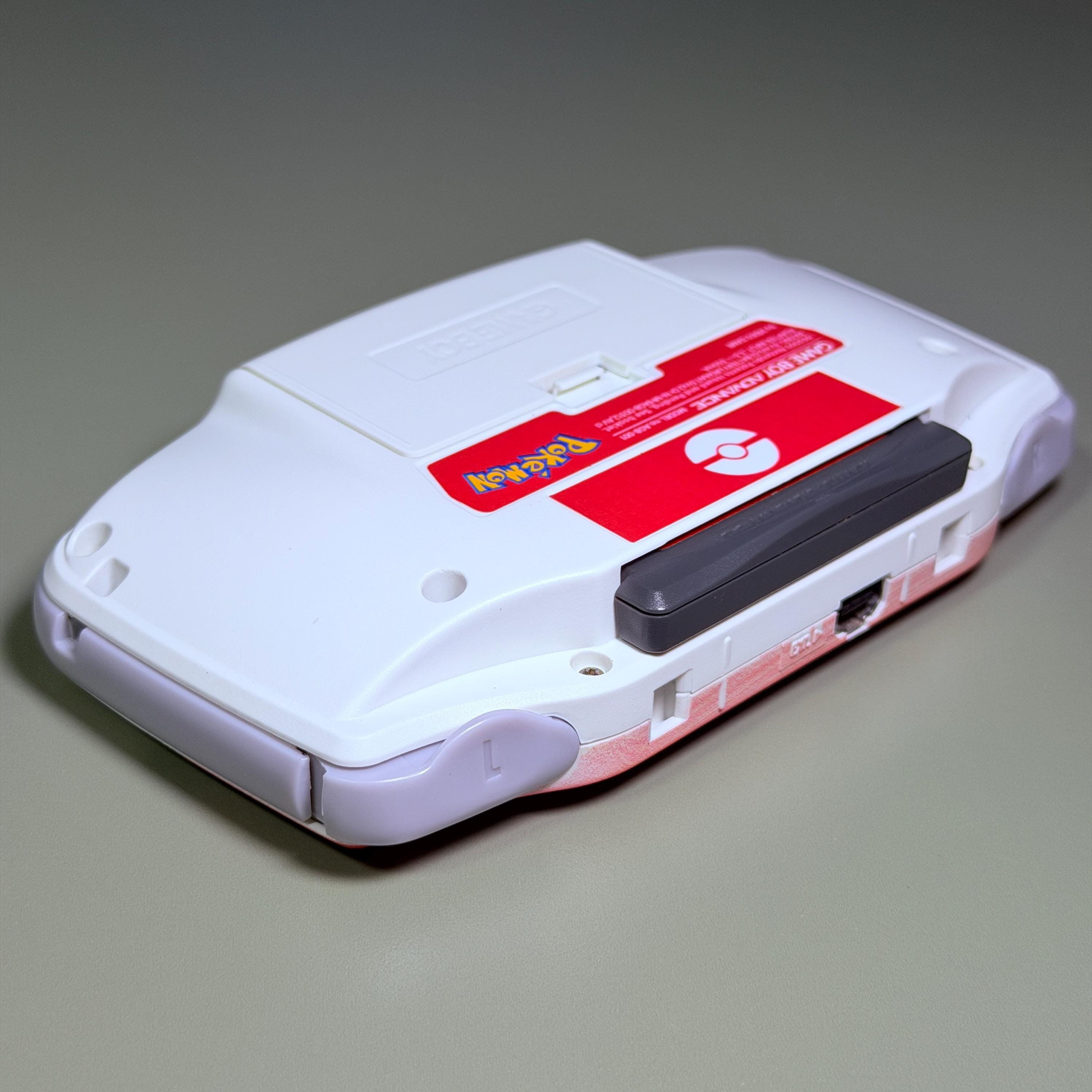 Game Boy Advance IPS Console | Red & White Shell | High-Resolution IPS | Modded