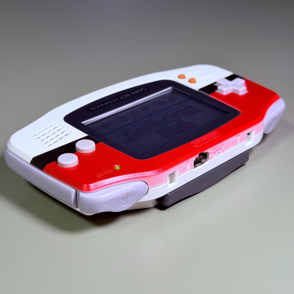 Game Boy Advance IPS Console | Red & White Shell | High-Resolution IPS | Modded