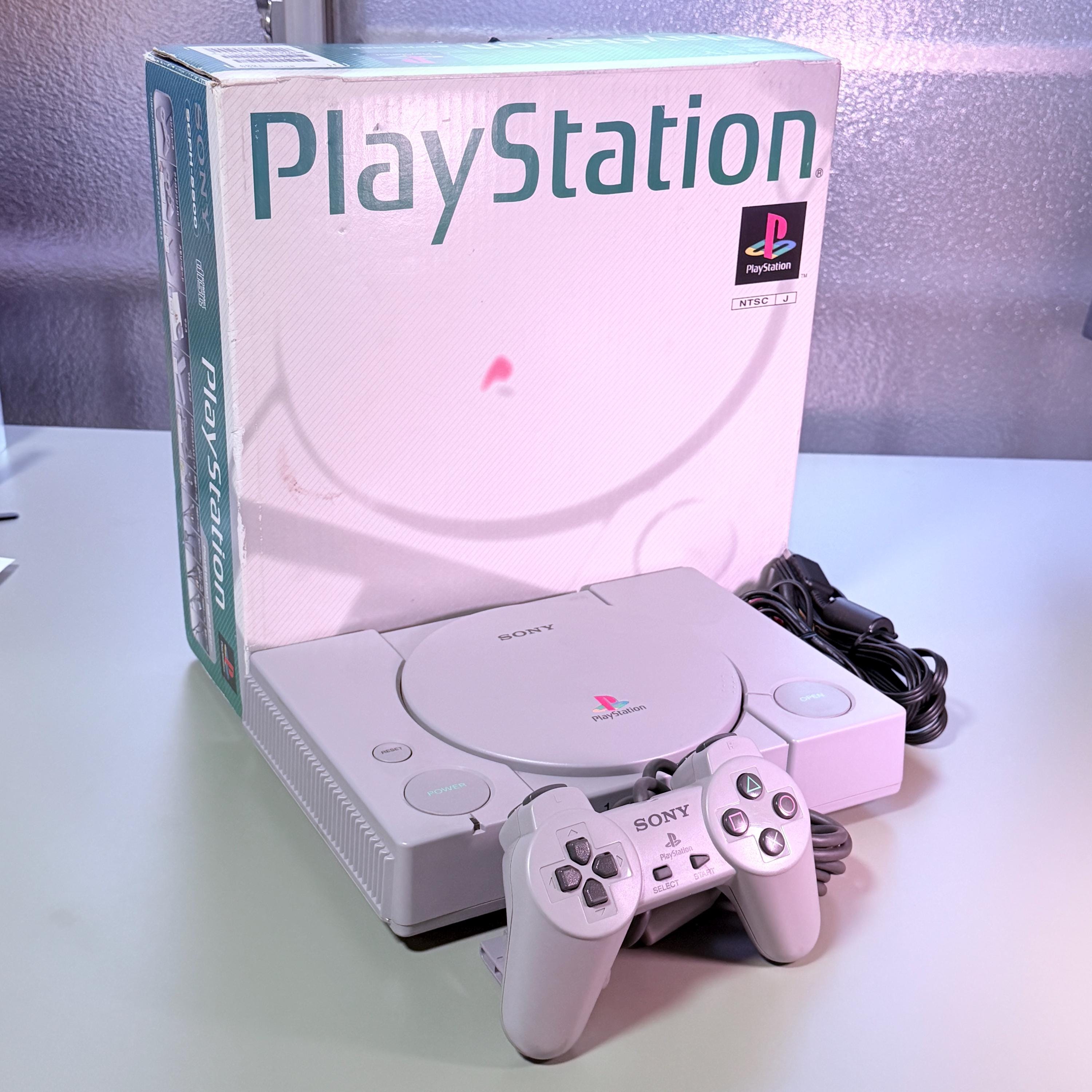 Sony PlayStation 1 PS1 Console | Original Box | Controller | Cables Included