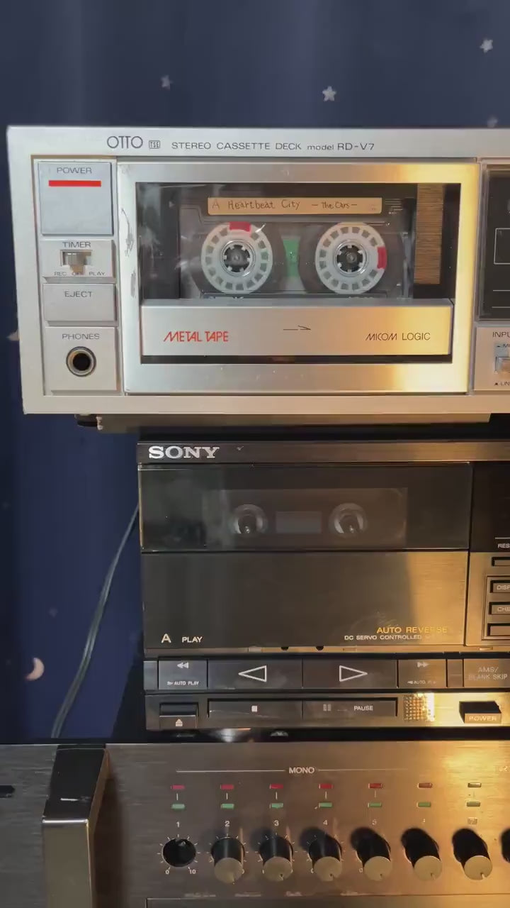 OTTO RD-V7 Cassette Deck | Vintage Sanyo HiFi Tape Deck | Retro Design | Working Condition