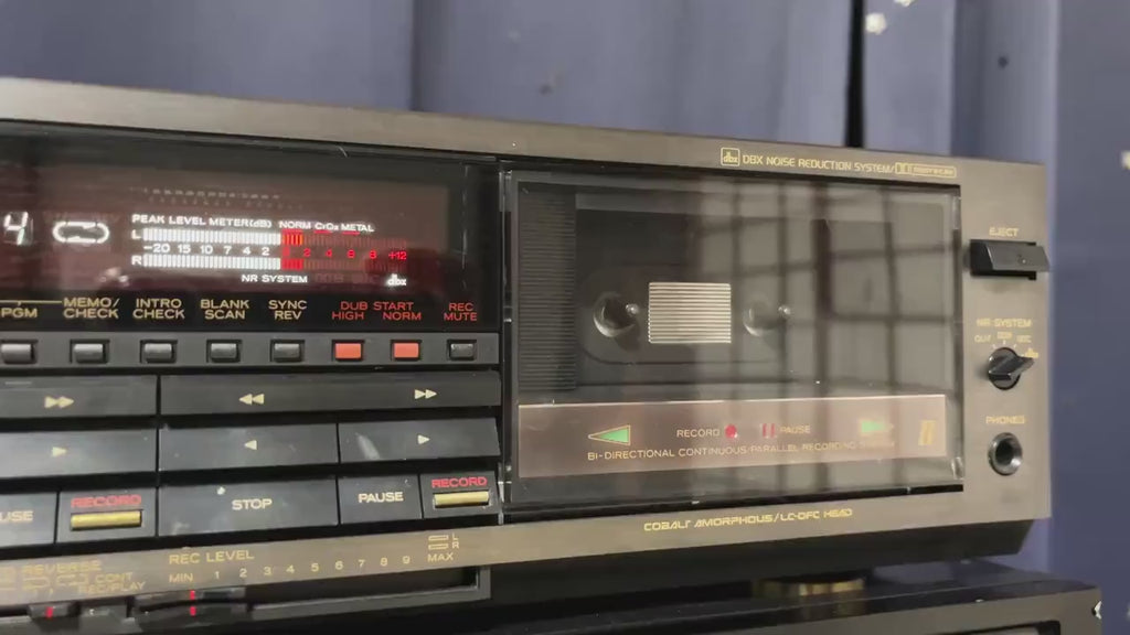 Vintage TOA FD-90 Auto-Reverse Stereo Cassette Deck