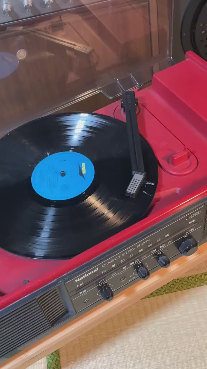 National SF-180N Radio & Record Player | Vintage Japanese Turntable Stereo | Serviced Working