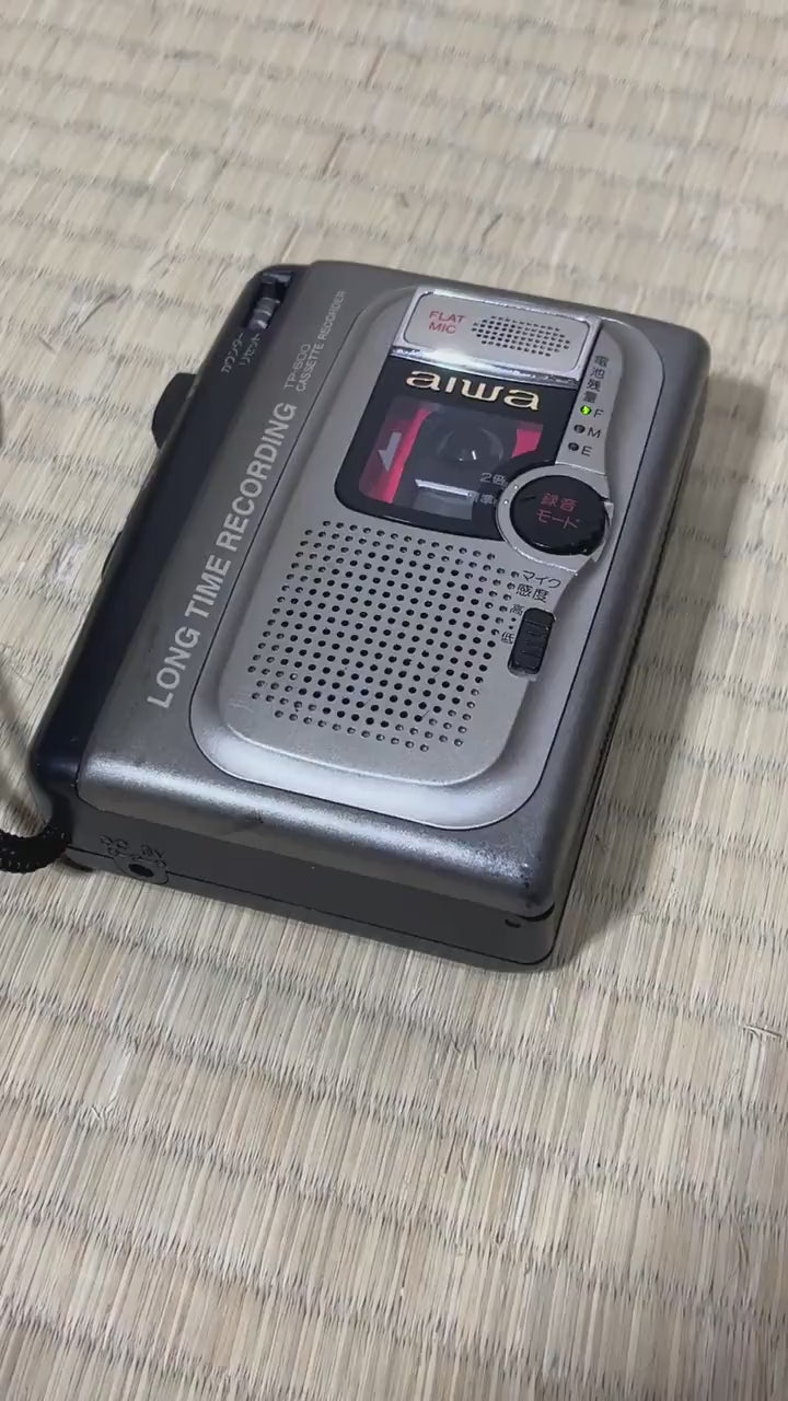 AIWA TP-600 Portable Cassette Recorder – Vintage Voice Recorder, Fully Working