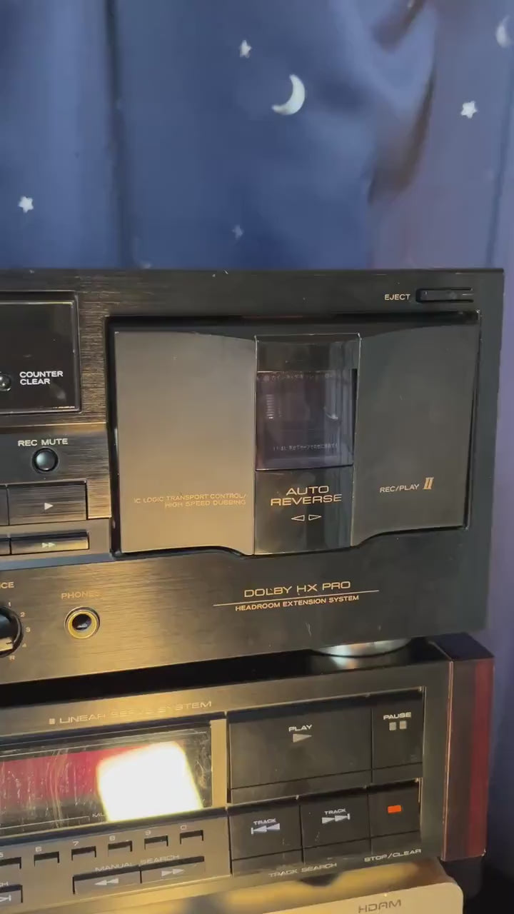TEAC W-760R Double Cassette Deck | Right Deck Working | Left Not | AS-IS