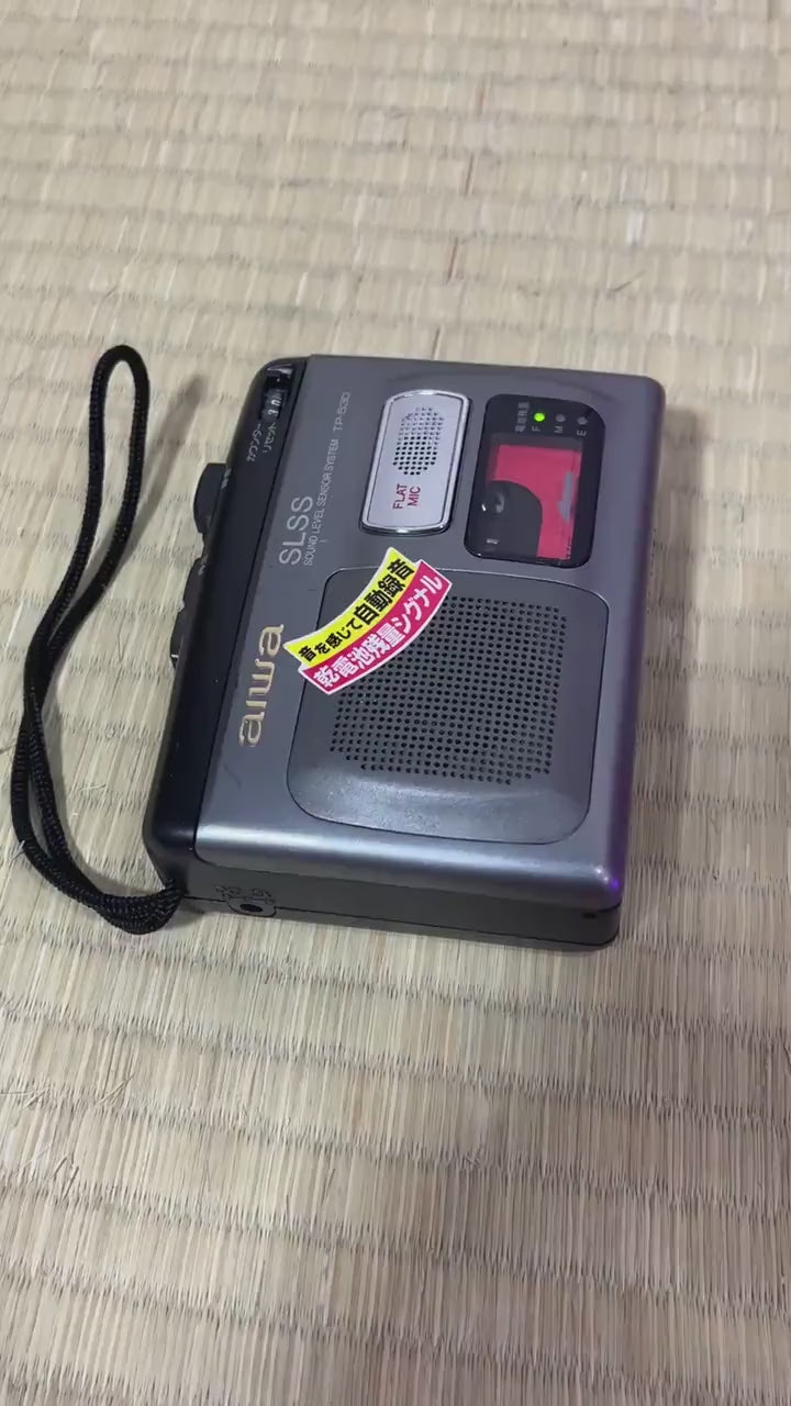 AIWA TP-530 Portable Cassette Recorder – Vintage SLSS Voice Activated Tape Recorder, Fully Working
