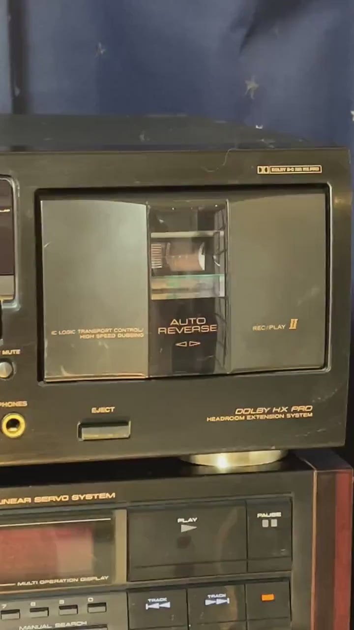 TEAC W-780R Double Cassette Deck | Auto Reverse | Dolby B/C HX Pro | Working